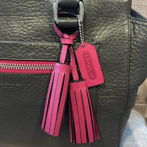 Coach satchel  graphite black berry pebbled leather 19926 Legacy Candace - Picture 14 of 14